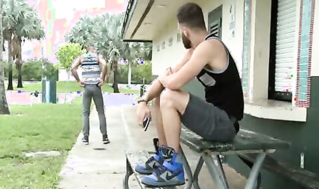 supplementary gigantic cocks good-sized man-meat boinking In Public