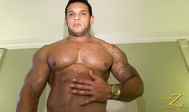 Bodybuilder With hefty bone