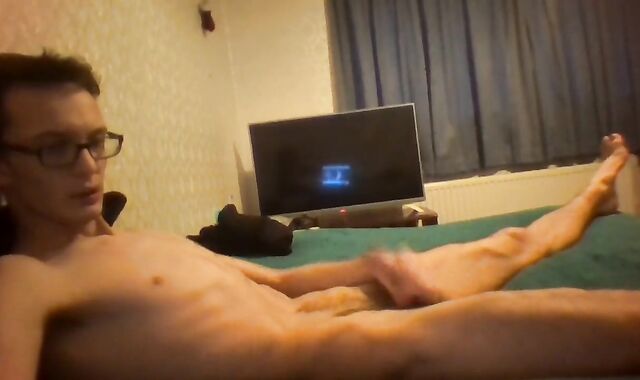 Highly Bony Ultra-Kinky Teenage Screams and Jacks his Gigantic Spunk-Pump and Shoots out Jizz