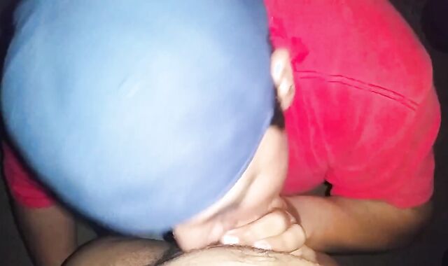 Deep-Throating a 12 Inch BIG BLACK COCK