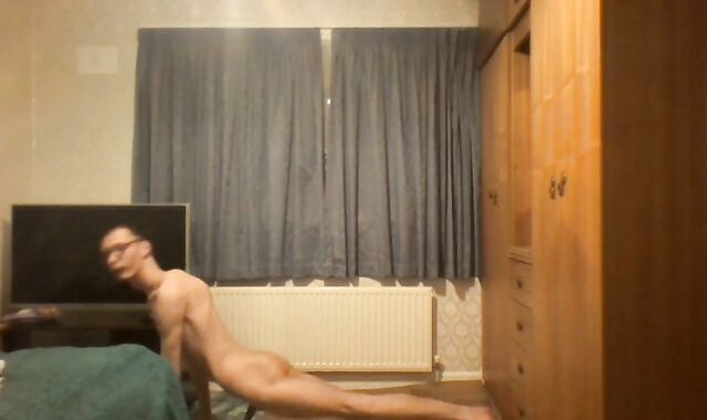 Immensely Bony Teenage Showcases off his Ribs and Assets