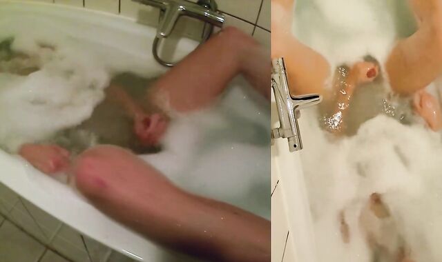 Playtime in Tub with Mesh Undergarments, Culo Have Fun and Spunk