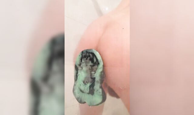 Railing a Bad Dragon Plaything Raunchy in the Bathroom and Jizzing Rigid