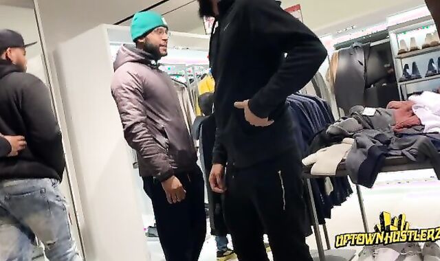 DOMINICAN THUG FULL SALUTE IN SWEAT TROUSERS