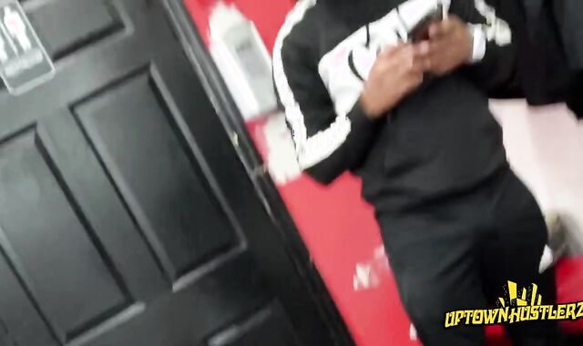 DOMINICAN THUG FULL SALUTE IN SWEAT TROUSERS