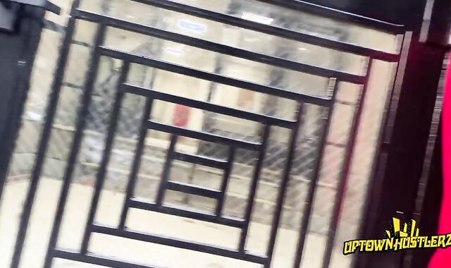 DOMINICAN THUG FULL SALUTE IN SWEAT TROUSERS