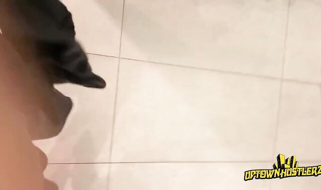 DOMINICAN THUG FULL SALUTE IN SWEAT TROUSERS