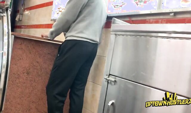 DOMINICAN THUG FULL SALUTE IN SWEAT TROUSERS