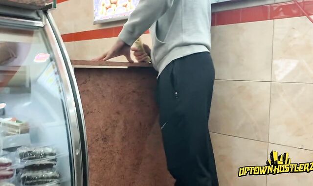 DOMINICAN THUG FULL SALUTE IN SWEAT TROUSERS