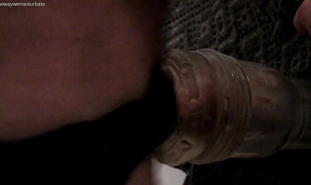 Veined Stiffy Gonna Slobber from just the Peak - Clear Pummeling Fleshlight