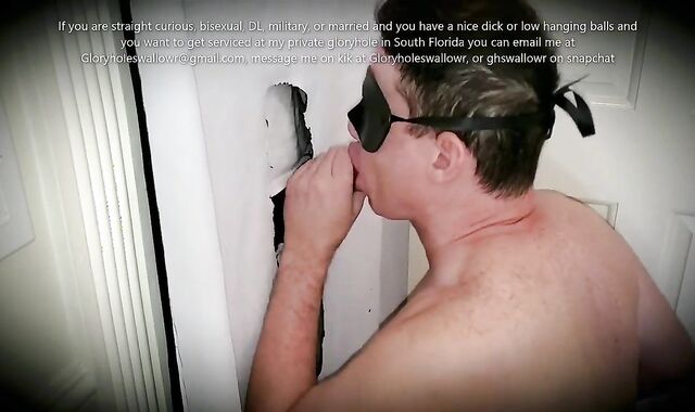 5 Straight/bisexual Guys take Turns Feeding me at my Intimate Gloryhole