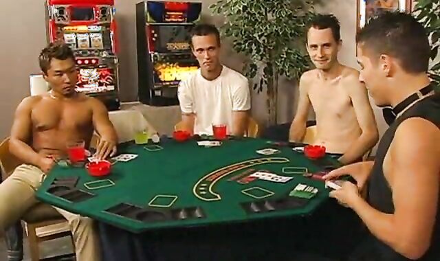 undress poker inevitably leads to glamorous faggot lovemaking