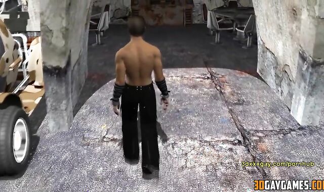 3 DIMENSIONAL Faggot Rebel Bj'ed off by Stud