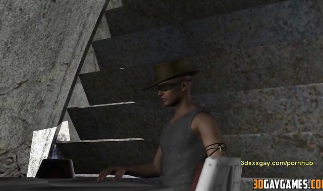 3 DIMENSIONAL Faggot Rebel Bj'ed off by Stud