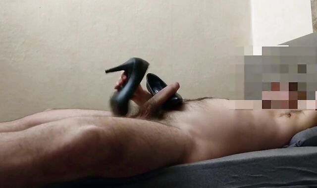 Joy with Sister-In-Law's Ebony High-Heeled Slippers, after fresh Yr Soiree (Jizz)