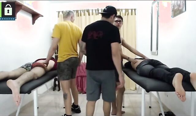 Faggot Gang Penetrate Jizm in Jaws