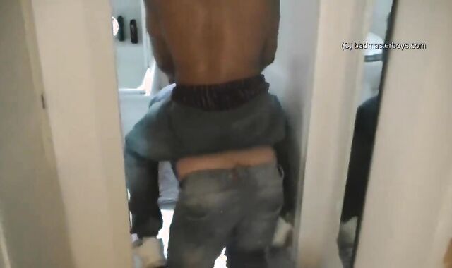 Ebony Sir Abases Fagot with a Pile of Drool and Spanks in the Face