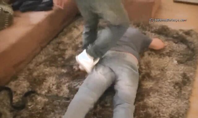 Ebony Sir Abases Fagot with a Pile of Drool and Spanks in the Face