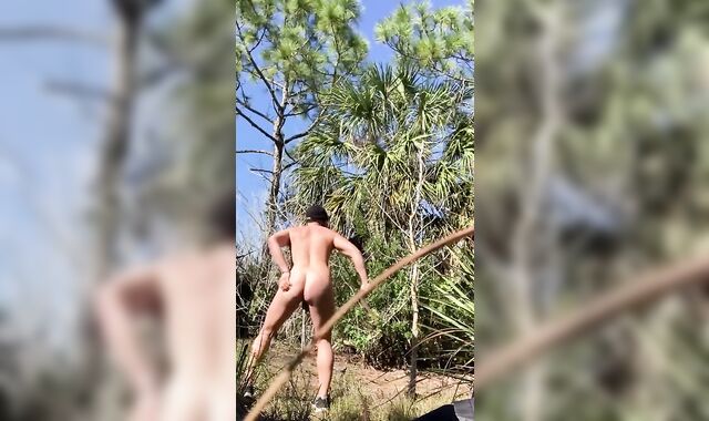 Slave Hoe Takes Off, Smacks himself and CBT in Public