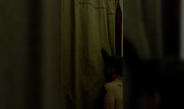 Youthfull Dark-Hued Stud at the Gloryhole (Deepthroat BIG BLACK COCK & Bouncy Caboose Licking)