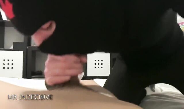 Modest Jock in Lycra/Spandex gives FELLATIO - POINT OF VIEW Adore plus Sole Job