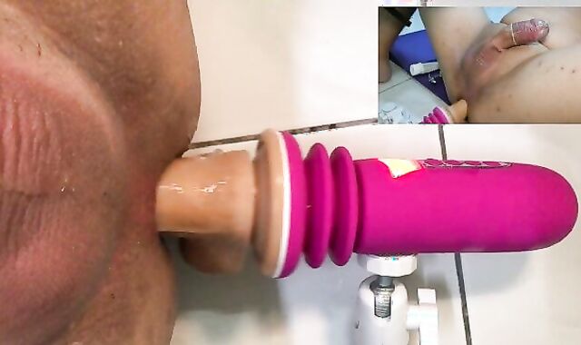 Very First 20 Mins Buttfuck Penetrate with Machine