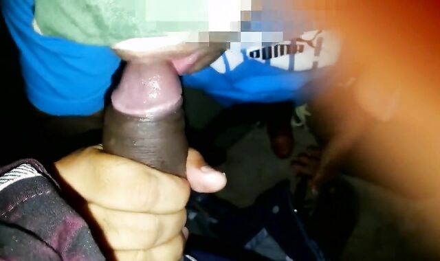 2 Tasty Teenager Beefsticks in my Gullet & Munching Cream Colored Spunk at Night