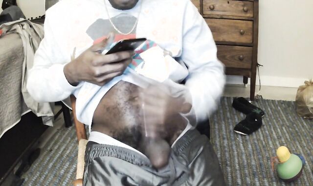 BIG BLACK COCK Busting Large one