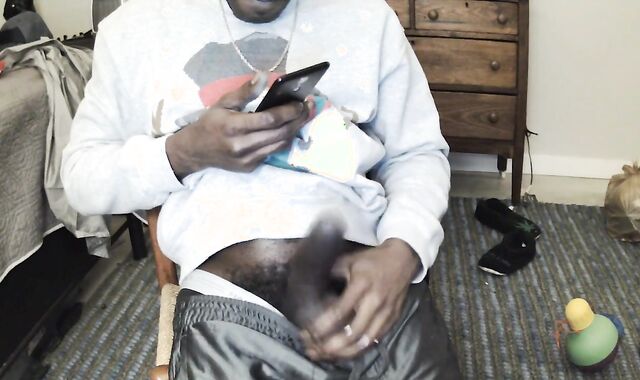 BIG BLACK COCK Busting Large one