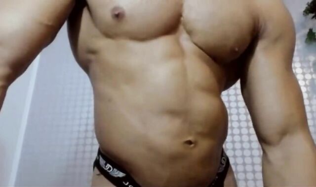 Shoved out Cock-Squeezing Muscled Warm Six Pack Muscle Abdomen