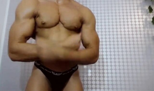 Shoved out Cock-Squeezing Muscled Warm Six Pack Muscle Abdomen