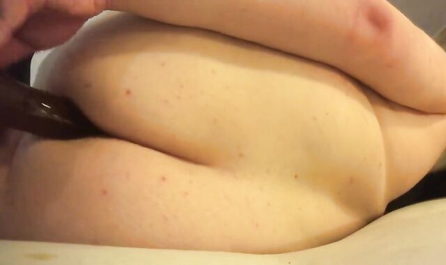 Screwing myself in a Fuck Stick Pat six-8