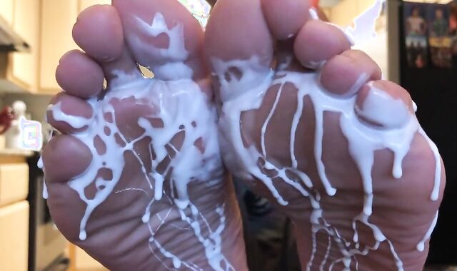 Feet Frolicking with Man Gravy