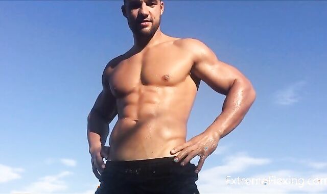 Super Hot Fighter Raul Ripple on the Lake