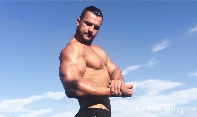 Super Hot Fighter Raul Ripple on the Lake