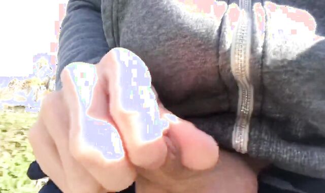 Morning Rail & Wank Turns Blue Nads!