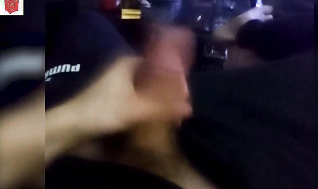 Dangled Dude from the UK Finishes Off onto his Dark-Hued T-Shirt - Tricked 075