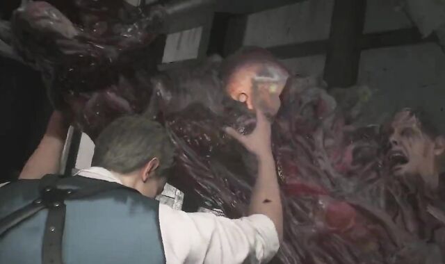 Resident Ominous two Leon Bare Mod Noir Uniform Version