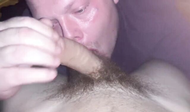 Deep-Throat Str8 Folks Manmeat till he Erupts
