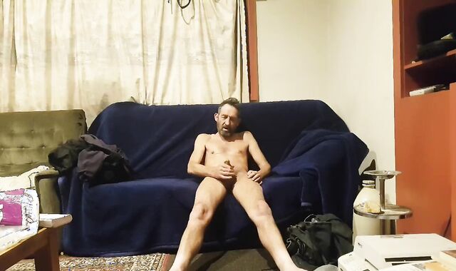 Steve Takes Off and Masterbates till he Shoots A Load