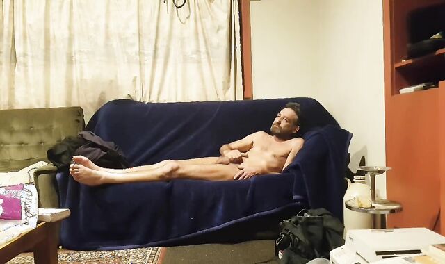 Steve Takes Off and Masterbates till he Shoots A Load