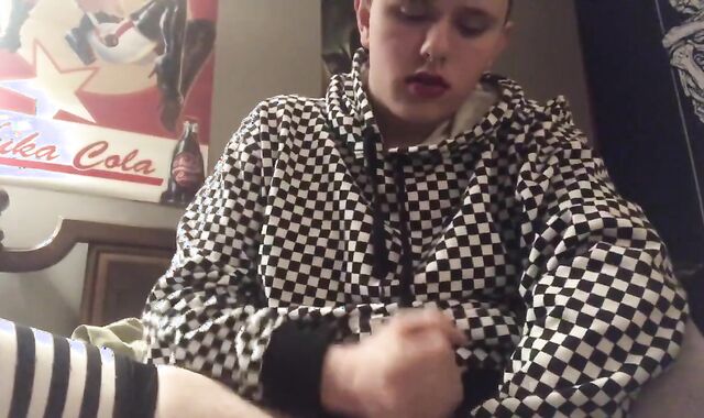 Crossdresser makes Filth Stroking for Father, eighteenth B-Day IvyMoonstone