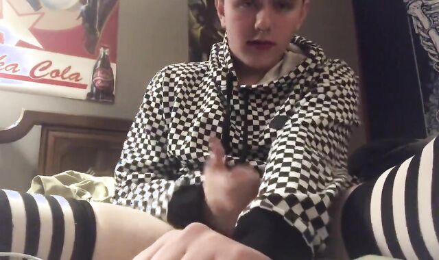 Crossdresser makes Filth Stroking for Father, eighteenth B-Day IvyMoonstone