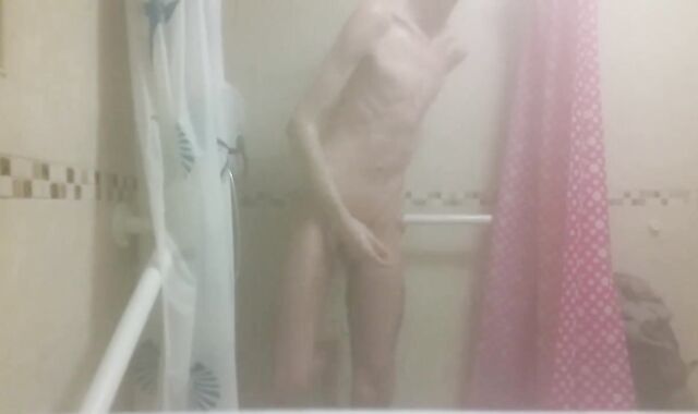 Scorching highly Thin Man with Vapid Ass Milks his Humid Trouser Snake and Urinates