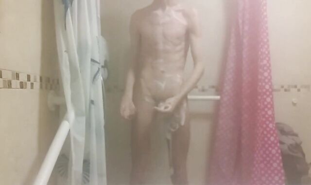 Scorching highly Thin Man with Vapid Ass Milks his Humid Trouser Snake and Urinates