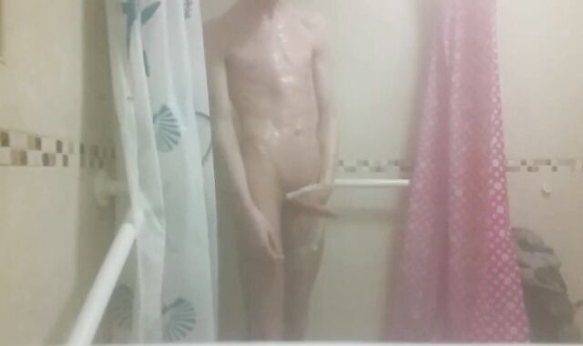 Scorching highly Thin Man with Vapid Ass Milks his Humid Trouser Snake and Urinates