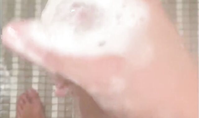 School Athlete Gets Muddy during Experience and Cleans up in the Douche