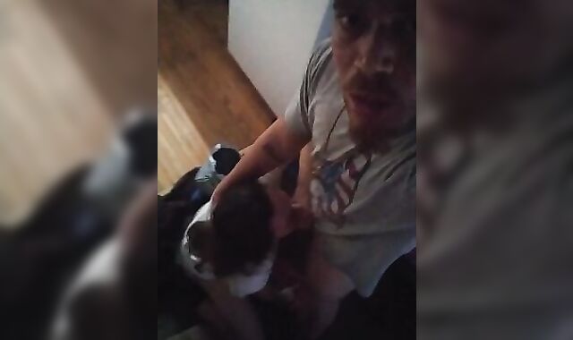 Milky Trailer Park Bottom Gags on Pornstarlilwaltdaddy Cock