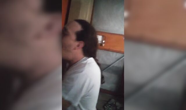 Milky Trailer Park Bottom Gags on Pornstarlilwaltdaddy Cock