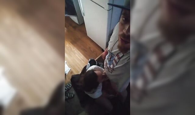 Milky Trailer Park Bottom Gags on Pornstarlilwaltdaddy Cock